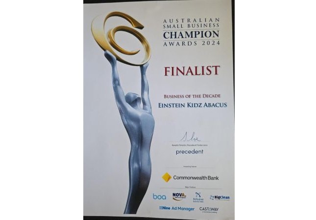 Einstein Kidz Abacus award