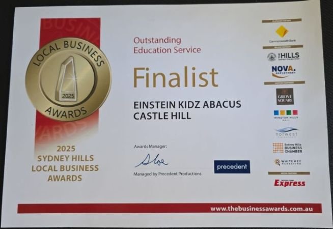 Einstein Kidz Abacus award